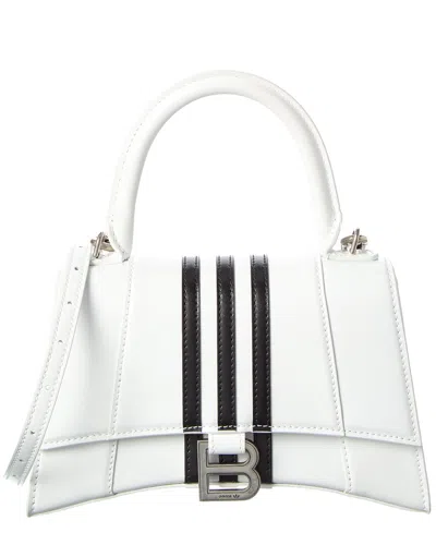 Balenciaga X Adidas Leather Shoulder Bag In White