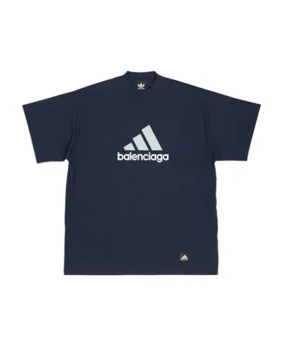 Balenciaga X Adidas Logo-print T-shirt In Black