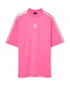 Balenciaga X Adidas Logo-print T-shirt In Pink