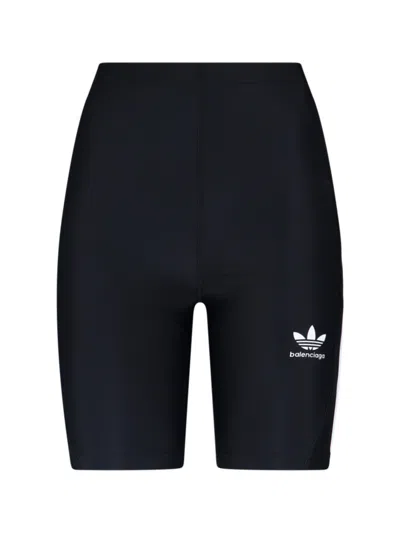 Balenciaga X Adidas Logo Sporty Pants In Black