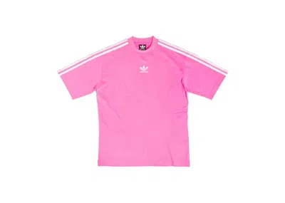 Pre-owned Balenciaga X Adidas Medium Fit T-shirt In Neon Pink