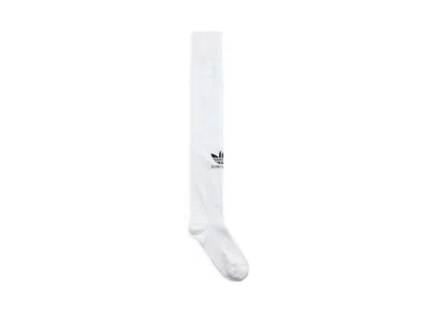 Pre-owned Balenciaga X Adidas Men Soccer Socks In White