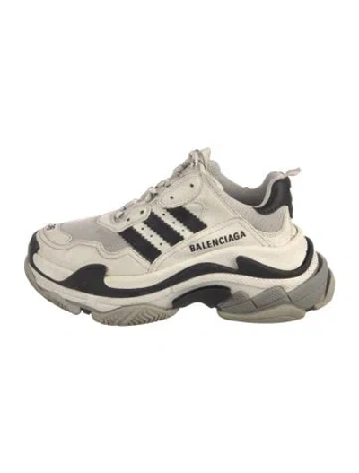 Pre-owned Balenciaga X Adidas Mesh Chunky Sneakers In White
