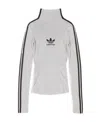 Balenciaga X Adidas Mock-neck Lurex T-shirt In White