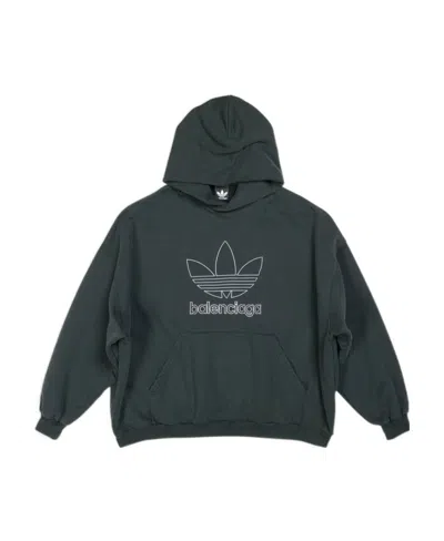 Balenciaga X Adidas Oversize Hoodie In Black