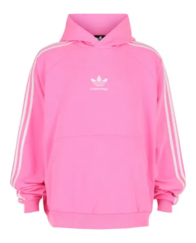 Balenciaga X Adidas Oversized Hoodie In Pink