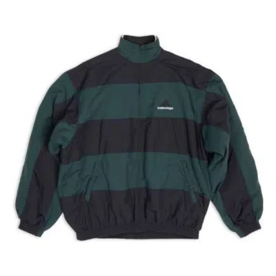 BALENCIAGA BALENCIAGA X ADIDAS REVERSIBLE TRACKSUIT JACKET 'BLACK GREEN'