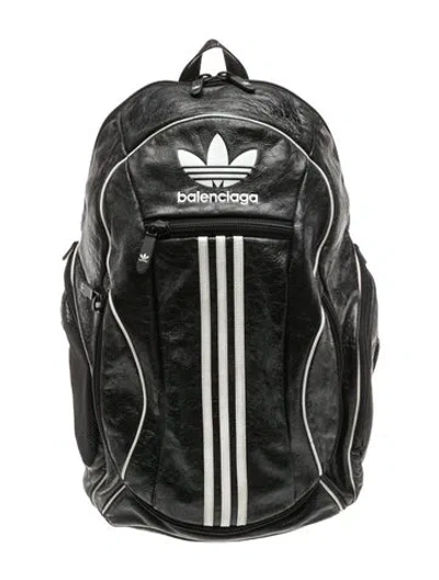 Pre-owned Balenciaga X Adidas Signature Backpack 2023 In Black