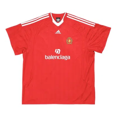 Balenciaga X Adidas Soccer T-shirt Oversized 'red'