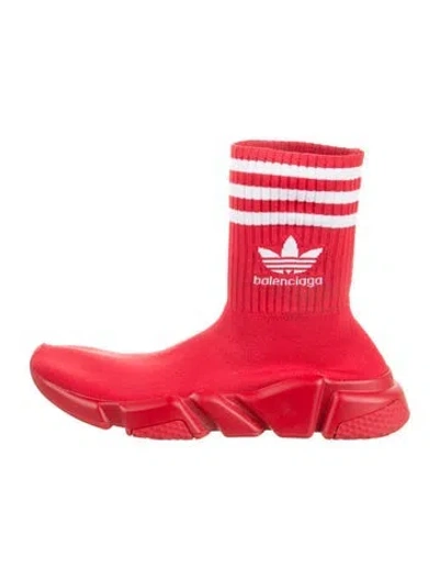 Pre-owned Balenciaga X Adidas Sock Sneakers In Red