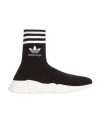 Balenciaga X Adidas Speed High-top Sneakers In Black