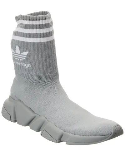 Balenciaga X Adidas Speed Sock Sneaker In Grey