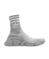 Balenciaga Speed Lt Adidas Sneakers In Gray