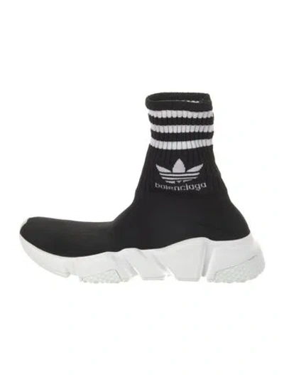 Pre-owned Balenciaga X Adidas Speed Trainer Lt Sock Sneakers W/ Tags In Black
