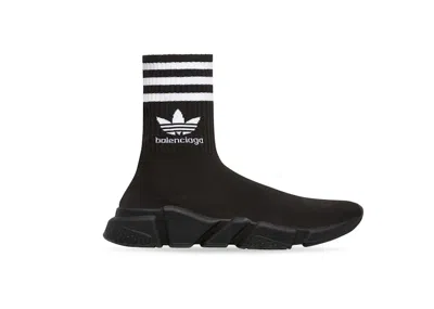 Pre-owned Balenciaga X Adidas Speed Trainer (women's) Sneakers In Black