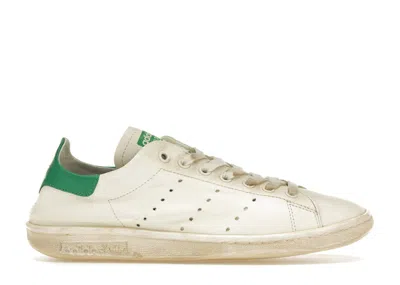 Pre-owned Balenciaga X Adidas Stan Smith Wornout (women's) Sneakers In Offin White/off White/green