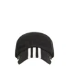 Balenciaga X Adidas Striped Baseball Cap In Black