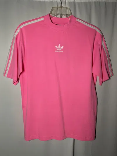Pre-owned Balenciaga X Adidas T-shirt In Pink