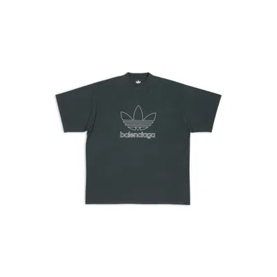 Pre-owned Balenciaga X Adidas T-shirt Oversized In Green