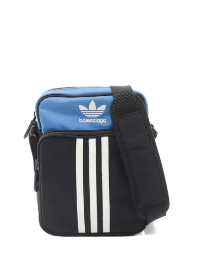 Pre-owned Balenciaga X Adidas Three-stripe Logo-detail Cross Body Bag In Black