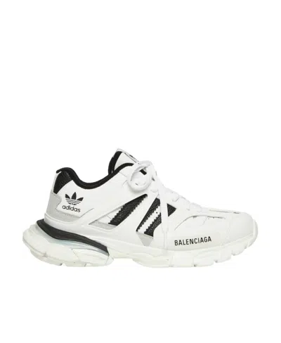 Balenciaga X Adidas Track Forum Sneakers In White
