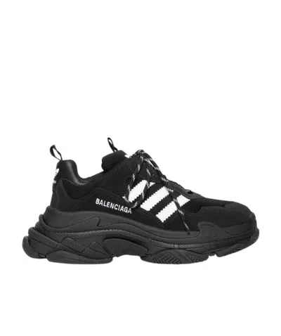 Balenciaga X Adidas Triple S Sneakers In Black