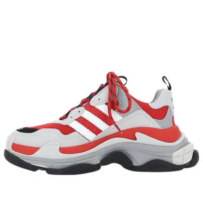 Balenciaga X Adidas Triple S Sneakers 'white Grey Red'