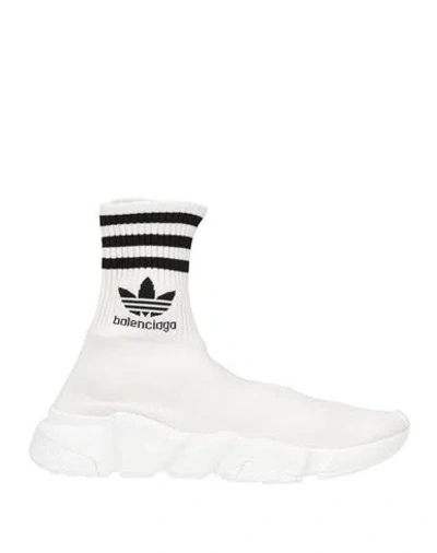 Balenciaga X Adidas Woman Sneakers White Size 7 Textile Fibers