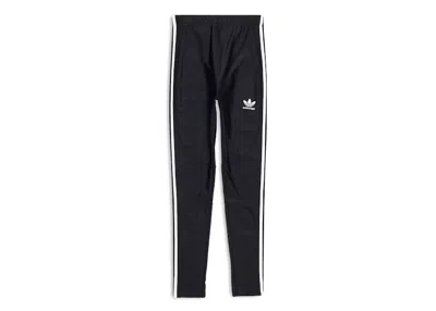 Pre-owned Balenciaga X Adidas Women's Athletic Leggings In Black White