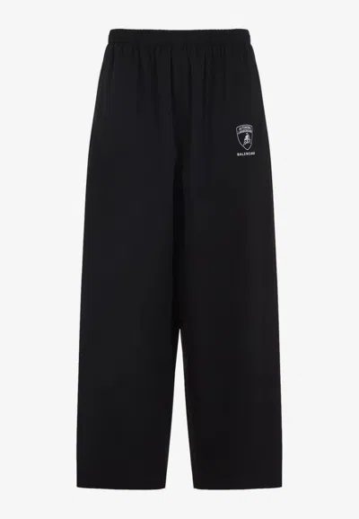 Balenciaga X Automobili Lamborghini Baggy Pants In Black
