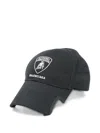 Balenciaga X Automobili Lamborghini Logo Embroidered Adjustable Baseball Cap In Black