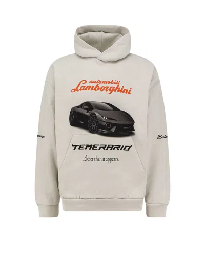 Balenciaga X Automobili Lamborghini Cotton Sweatshirt In Gray