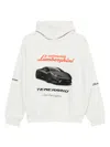 Balenciaga X Automobili Lamborghini Graphic-print Hoodie In Neutral