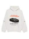 Balenciaga X Automobili Lamborghini Graphic-print Hoodie In Neutral