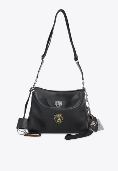 Balenciaga X Automobili Lamborghini Small Rodeo Messenger Bag In Black