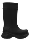 Balenciaga Black Crocs Edition Rubber Boots In Black