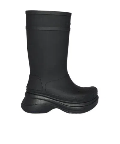 Balenciaga X Crocs Water Resistant Boot In Black