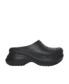 Balenciaga Sandali Slip-on Crocs  Da Donna In Nero In Black