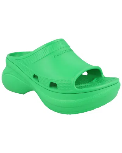Balenciaga X Crocs Pool Rubber Slide In Green