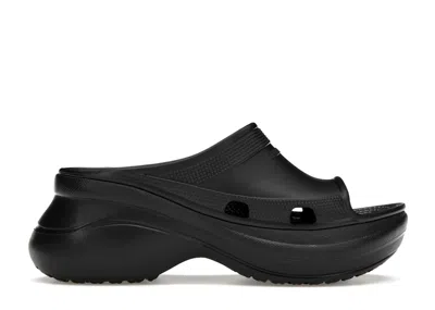 Pre-owned Balenciaga X Crocs Pool Slide Sandals (women's) Sneakers In Black