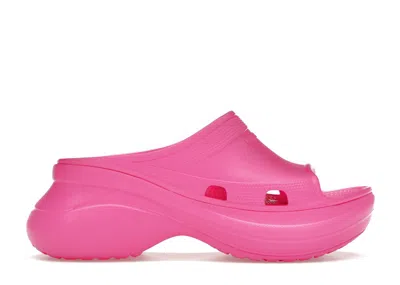 Pre-owned Balenciaga X Crocs Pool Slide Sandals (women's) Sneakers In Pink
