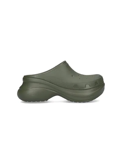 BALENCIAGA X CROCS RUBBER SANDALS