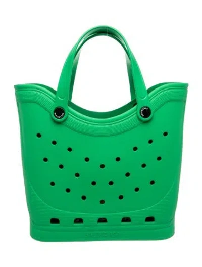 Pre-owned Balenciaga X Crocs Rubber Tote In Green