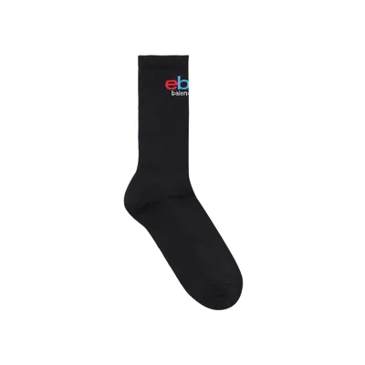 Pre-owned Balenciaga X Ebay Socks 'black/multicolor' | Men's Size Xl