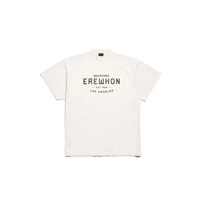 Pre-owned Balenciaga X Erewhon Los Angeles T-shirt Oversized In Beige/black In Multi