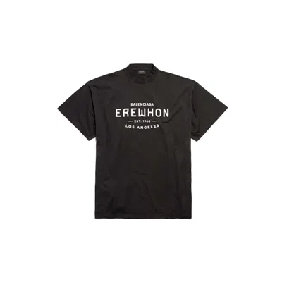 Pre-owned Balenciaga X Erewhon Los Angeles T-shirt Oversized In Black/white