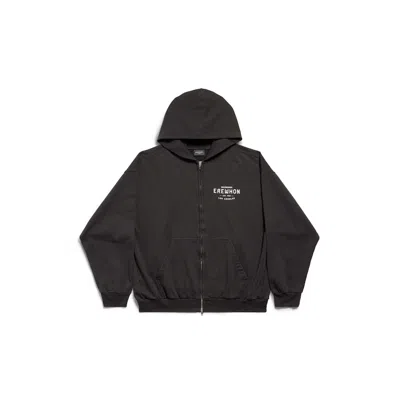 Pre-owned Balenciaga X Erewhon Los Angeles Zipup Hoodie Medium Fit In Black/white In Multi