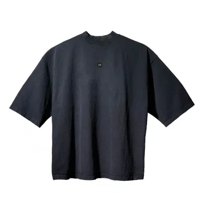 Pre-owned Balenciaga X Gap Yeezy Gap Engineered By Balenciaga Logo 3/4 Sleeve Tee In Black