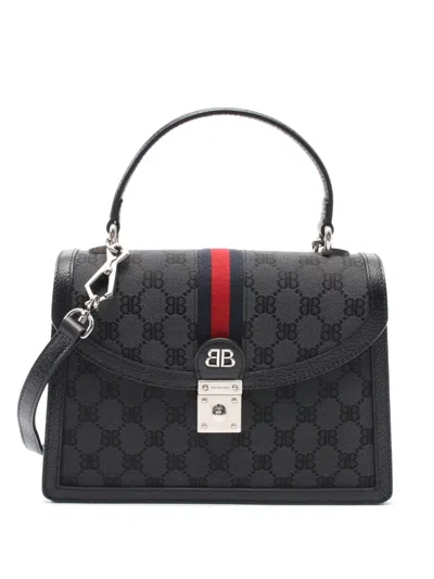 Pre-owned Balenciaga X Gucci 2010s The Hacker Handbag In Black