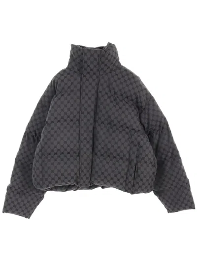 Pre-owned Balenciaga X Gucci 2010s The Hacker Project Puffer Jacket In 黑色